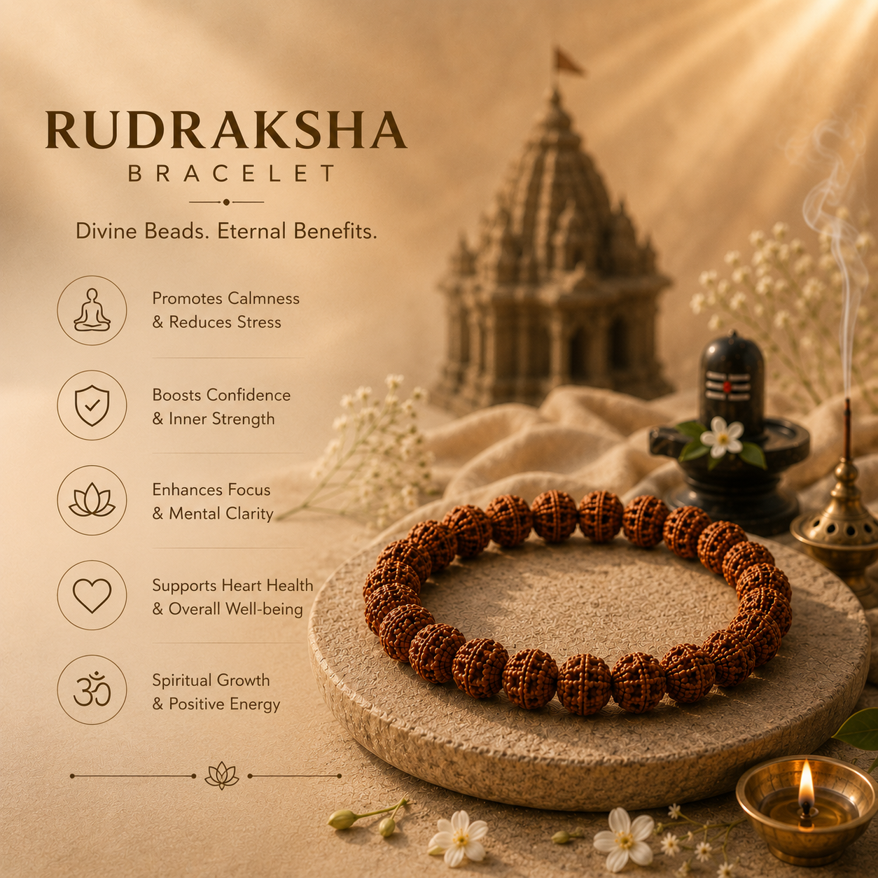 Sawan Siddh Dhan Rudraksha Bracelet