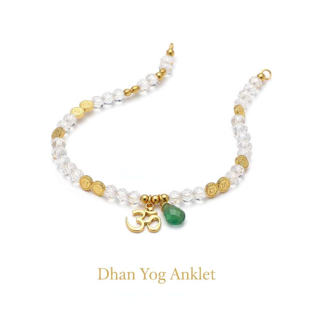 Dhan Yog Anklet full product shot on white background