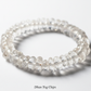Dhan Yog Chips Bracelet close-up of crystal chip beads on white background