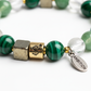 Money Maker Bracelet close-up of wealth crystal beads on white background