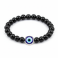 Evil Eye Bracelet with Black Obsidian full product shot on white background