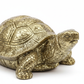 Pyrite Resin Tortoise Kachhua close-up detail of golden pyrite finish