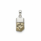 Pyrite Pendant with Metal Capping full product shot on white background