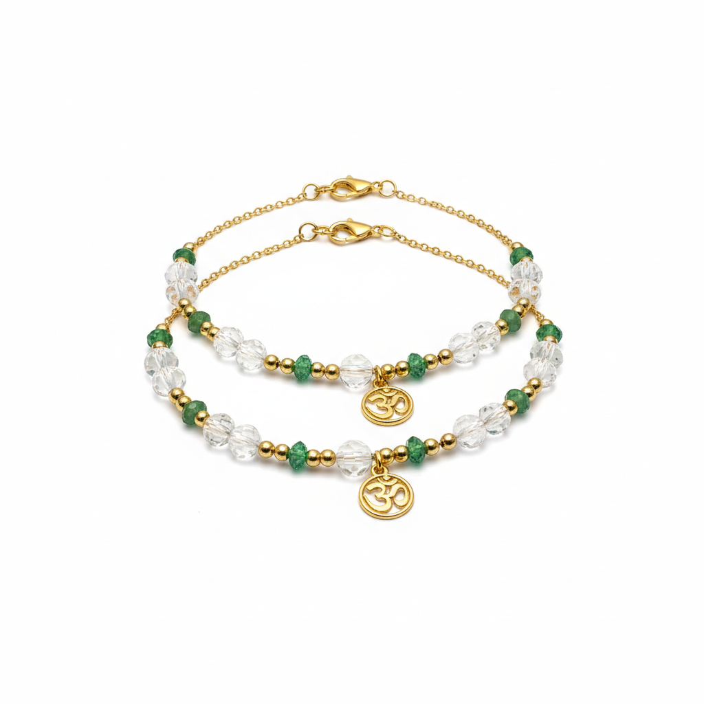 Dhan Yog Anklet Pack of 2 full product shot on white background