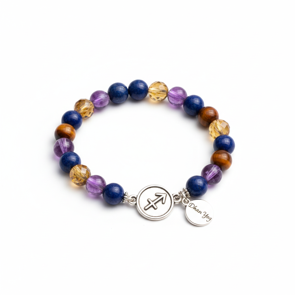 Dhan Yog Sagittarius Bracelet full product shot on white background