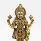3-inch Tirupati Balaji murti macro detail showing intricate craftsmanship and fine facial features