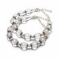 Dhan Yog Anklet Pack of 2 close-up of crystal beads on white background
