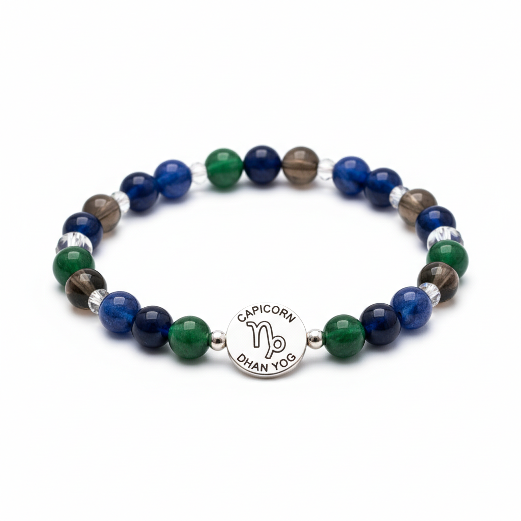 Dhan Yog Capricorn Bracelet full product shot on white background