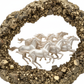 7 Horses on Pyrite Frame close-up of golden pyrite frame and horse artwork detail