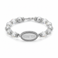 Metal Dhan Yog Bracelet Silver full product shot on white background