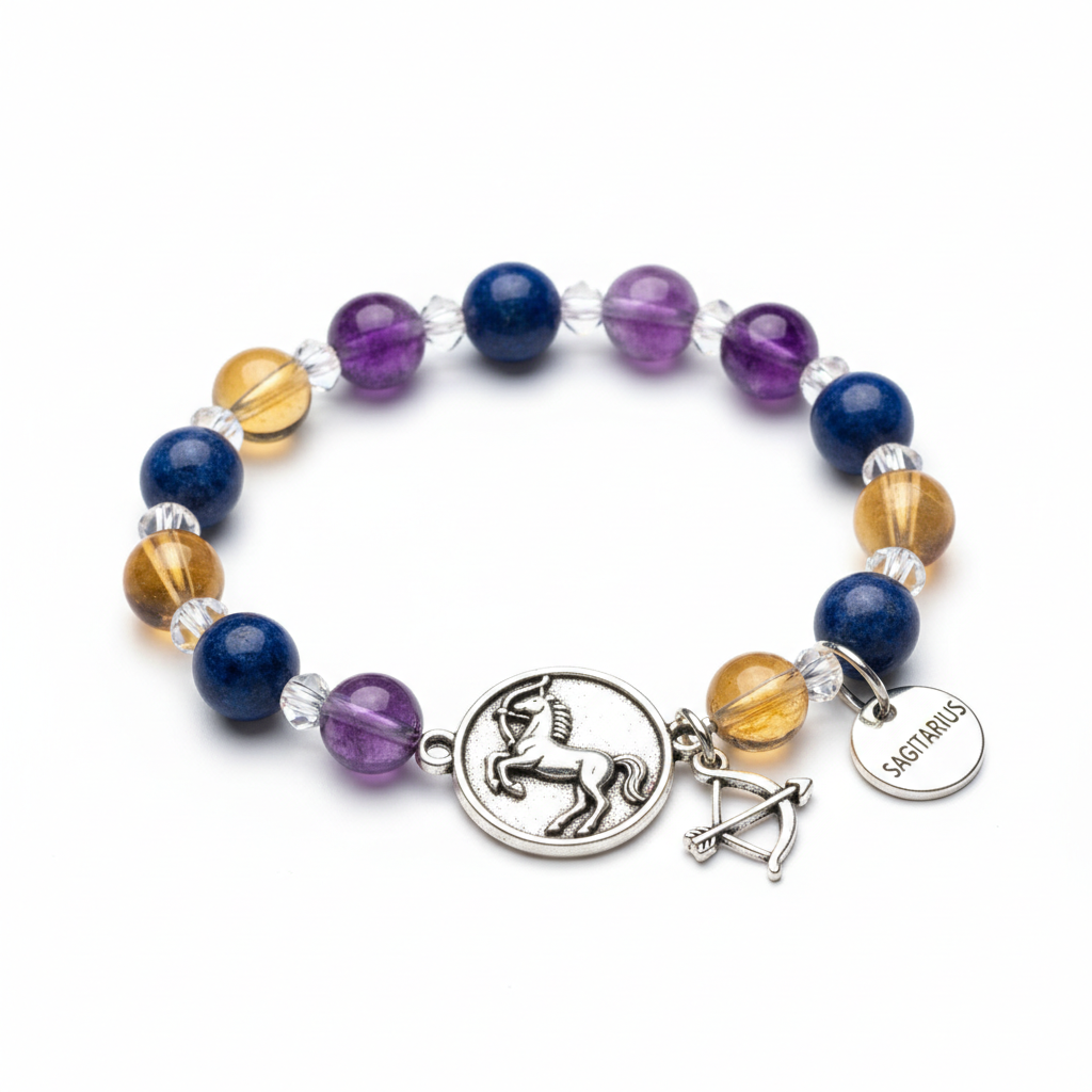 Sagittarius Bracelet full product shot on white background
