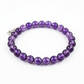 Amethyst Bracelet full product shot on white background