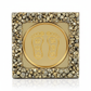 Maa Lakshmi Charan Paduka on Pyrite Frame full product shot on white background