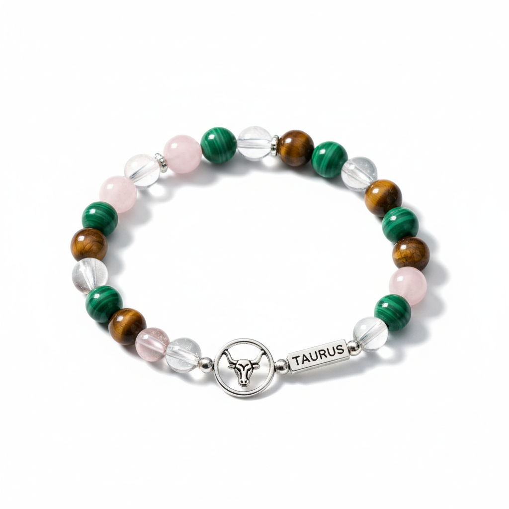 Taurus Bracelet full product shot on white background