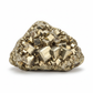 Pyrite Stone 1kg raw natural pyrite mineral full product shot on white background