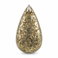 Pyrite Drop Pendant close-up of golden teardrop pyrite stone detail