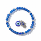 Evil Eye Hamsa Bracelet full product shot on white background showing evil eye and Hamsa charms