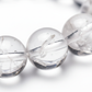 Natural Sphatik Crystal Bracelet macro close-up showing luminous transparent clarity and natural inclusions of sphatik beads
