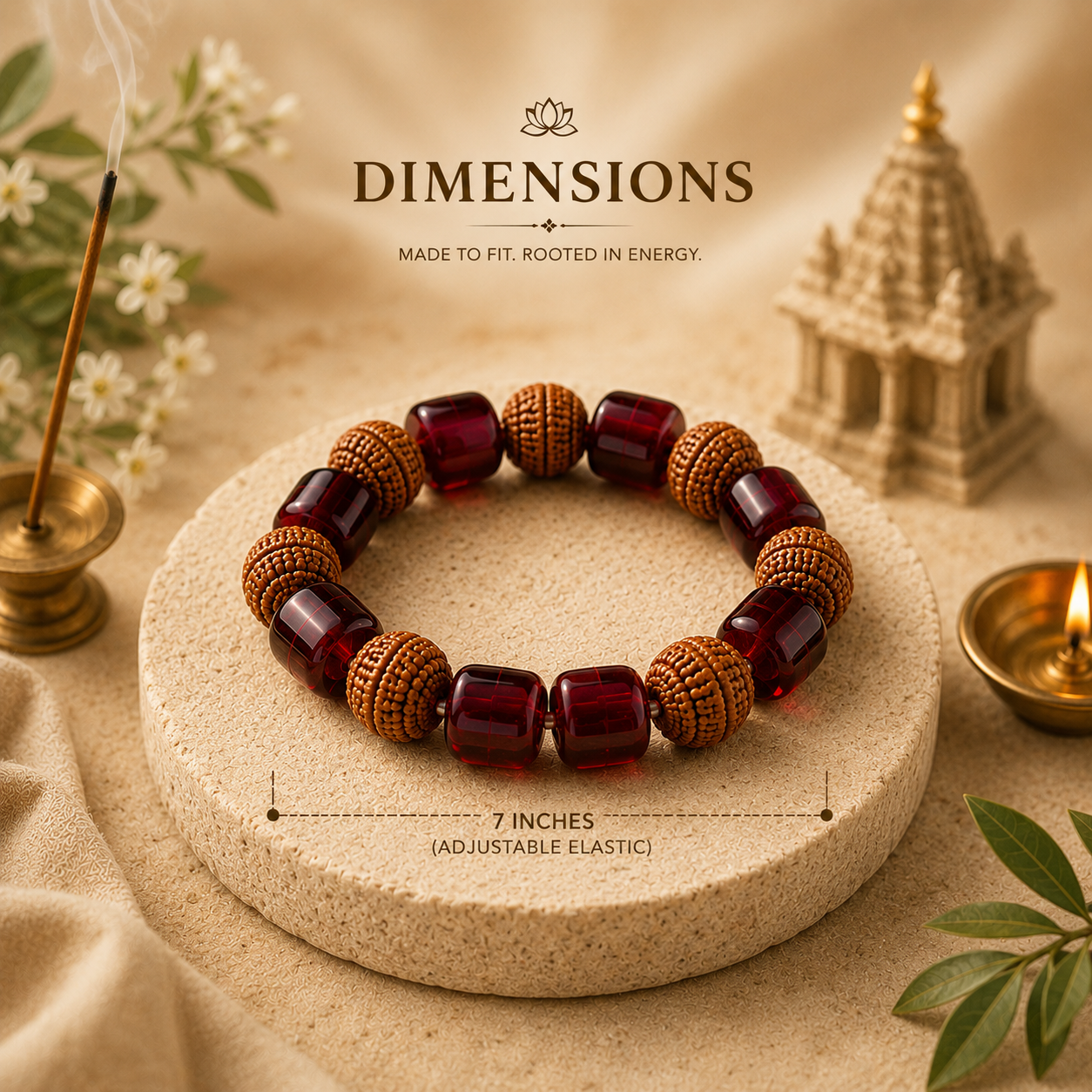 5 Mukhi Rudraksha Bracelet